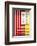 Welcome to Portugal Collection - Colorful Facade with Red and Yellow Stripes-Philippe Hugonnard-Framed Photographic Print