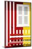 Welcome to Portugal Collection - Colorful Facade with Red and Yellow Stripes-Philippe Hugonnard-Mounted Photographic Print