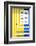 Welcome to Portugal Collection - Colorful Facade with Yellow and Blue Marine Stripes-Philippe Hugonnard-Framed Photographic Print