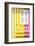 Welcome to Portugal Collection - Colorful Facade with Yellow and Pink Stripes-Philippe Hugonnard-Framed Photographic Print