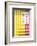 Welcome to Portugal Collection - Colorful Facade with Yellow and Pink Stripes-Philippe Hugonnard-Framed Photographic Print