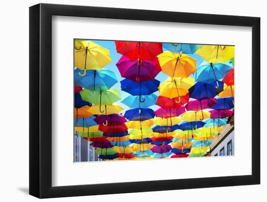 Welcome to Portugal Collection - Colourful Umbrellas III-Philippe Hugonnard-Framed Photographic Print