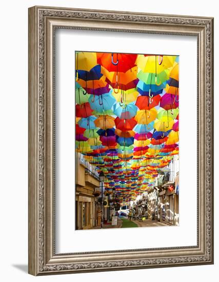 Welcome to Portugal Collection - Colourful Umbrellas V-Philippe Hugonnard-Framed Photographic Print