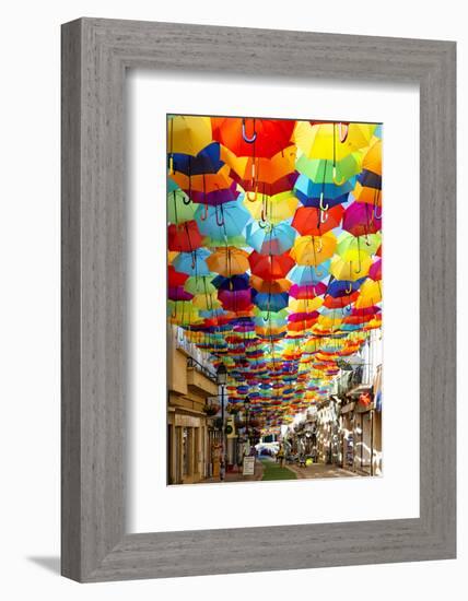 Welcome to Portugal Collection - Colourful Umbrellas V-Philippe Hugonnard-Framed Photographic Print