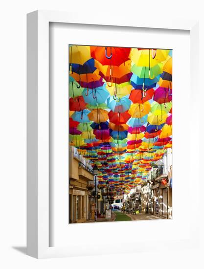 Welcome to Portugal Collection - Colourful Umbrellas V-Philippe Hugonnard-Framed Photographic Print