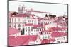 Welcome to Portugal Collection - Incredible Lisbon Pink-Philippe Hugonnard-Mounted Photographic Print