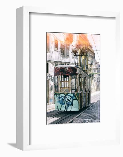 Welcome to Portugal Collection - Lisbon Bica Tram Graffiti II-Philippe Hugonnard-Framed Photographic Print