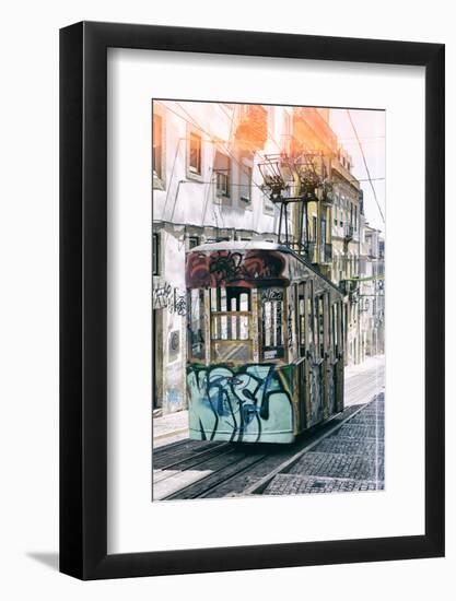 Welcome to Portugal Collection - Lisbon Bica Tram Graffiti II-Philippe Hugonnard-Framed Photographic Print