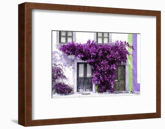 Welcome to Portugal Collection - Old Portuguese House facade with Purple Colors-Philippe Hugonnard-Framed Photographic Print