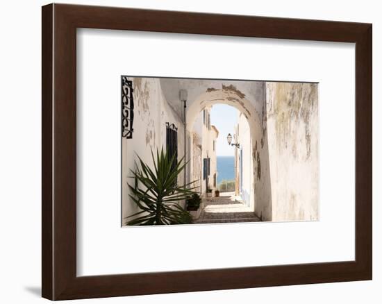 Welcome to Portugal Collection - Old Village Street in Faro II-Philippe Hugonnard-Framed Photographic Print