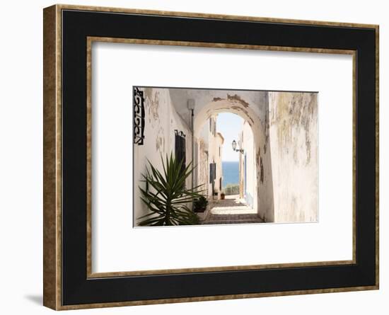 Welcome to Portugal Collection - Old Village Street in Faro II-Philippe Hugonnard-Framed Photographic Print