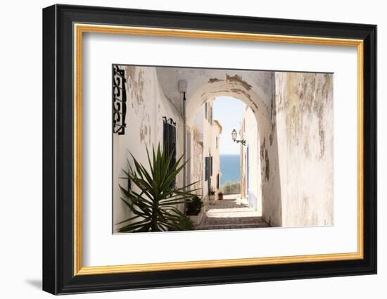 Welcome to Portugal Collection - Old Village Street in Faro II-Philippe Hugonnard-Framed Photographic Print