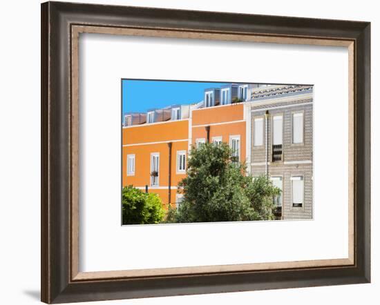 Welcome to Portugal Collection - Orange Facade Lisbon-Philippe Hugonnard-Framed Photographic Print