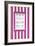 Welcome to Portugal Collection - Pink Striped Window-Philippe Hugonnard-Framed Photographic Print