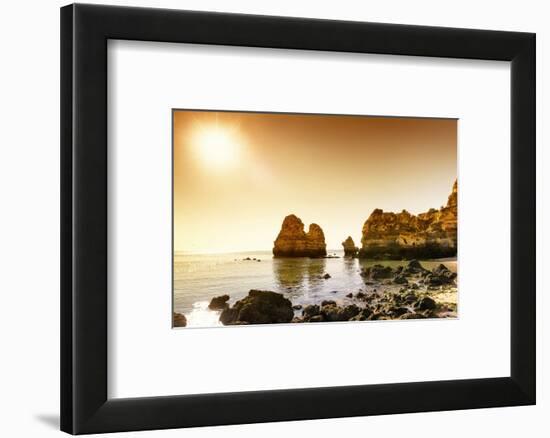 Welcome to Portugal Collection - Praia do Camilo at Sunset-Philippe Hugonnard-Framed Photographic Print