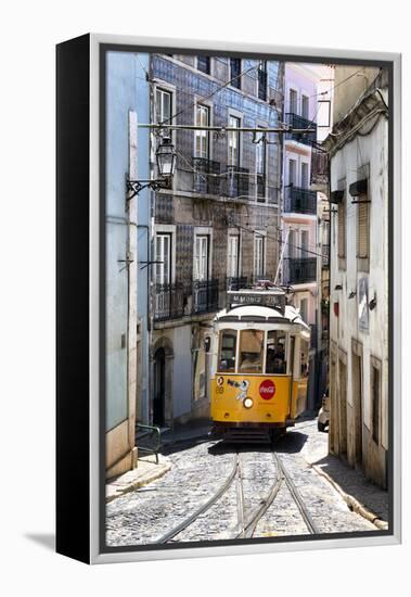 Welcome to Portugal Collection - Vintage Lisbon Tram 28-Philippe Hugonnard-Framed Premier Image Canvas