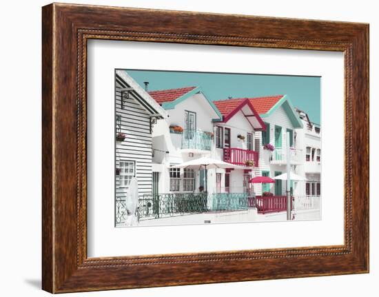 Welcome to Portugal Collection - White Beach Houses-Philippe Hugonnard-Framed Photographic Print