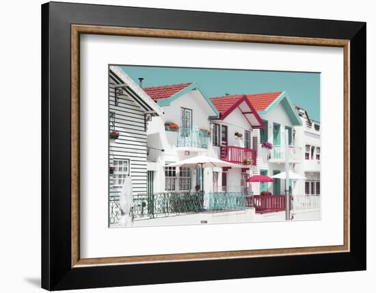 Welcome to Portugal Collection - White Beach Houses-Philippe Hugonnard-Framed Photographic Print