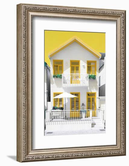 Welcome to Portugal Collection - White House and Yellow Windows-Philippe Hugonnard-Framed Photographic Print