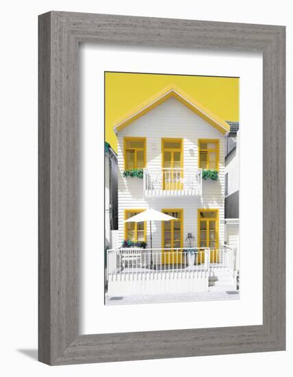 Welcome to Portugal Collection - White House and Yellow Windows-Philippe Hugonnard-Framed Photographic Print