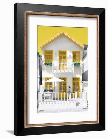 Welcome to Portugal Collection - White House and Yellow Windows-Philippe Hugonnard-Framed Photographic Print