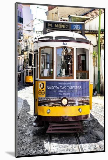 Welcome to Portugal Collection - Yellow Lisbon Tramway-Philippe Hugonnard-Mounted Photographic Print