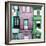 Welcome to Portugal Square Collection - Beautiful Colorful Traditional Facades II-Philippe Hugonnard-Framed Photographic Print