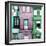 Welcome to Portugal Square Collection - Beautiful Colorful Traditional Facades II-Philippe Hugonnard-Framed Photographic Print