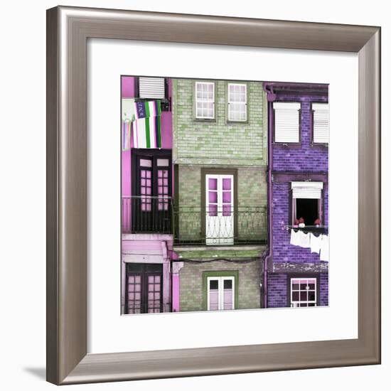 Welcome to Portugal Square Collection - Beautiful Colorful Traditional Facades III-Philippe Hugonnard-Framed Photographic Print