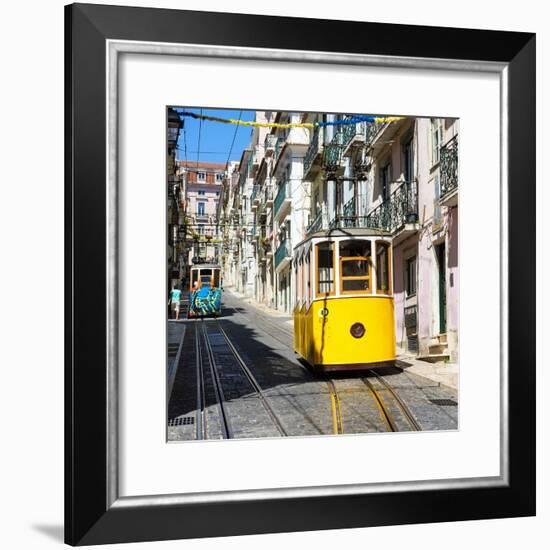 Welcome to Portugal Square Collection - Elevator Da Bica Lisbon-Philippe Hugonnard-Framed Photographic Print