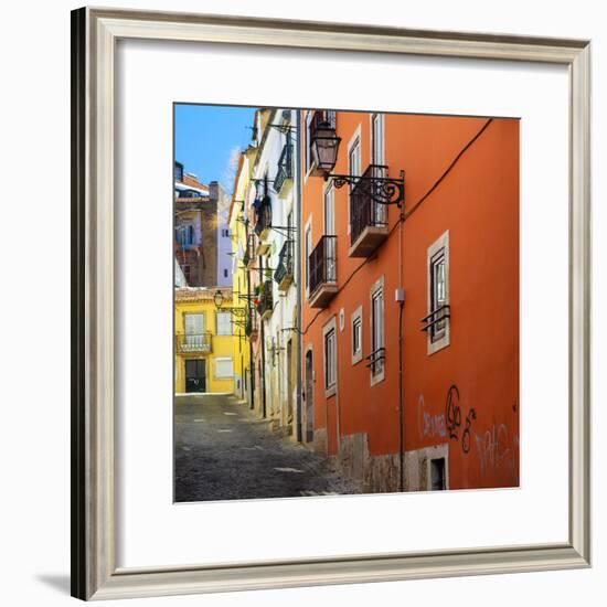 Welcome to Portugal Square Collection - Lisbon Colorful Facades-Philippe Hugonnard-Framed Photographic Print