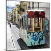 Welcome to Portugal Square Collection - Lisbon Tram Graffiti-Philippe Hugonnard-Mounted Photographic Print