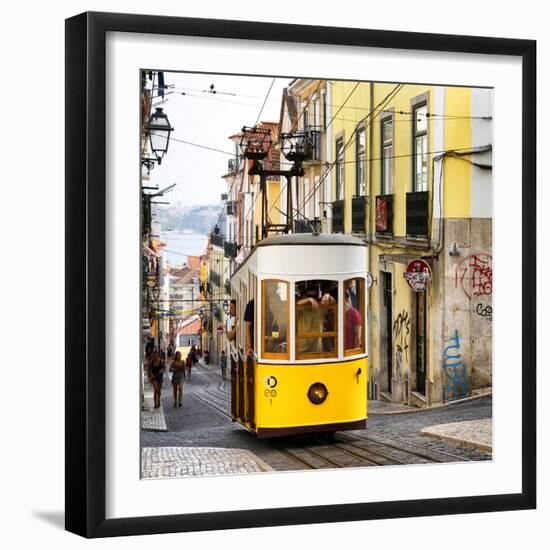 Welcome to Portugal Square Collection - Lisbon Tram-Philippe Hugonnard-Framed Photographic Print