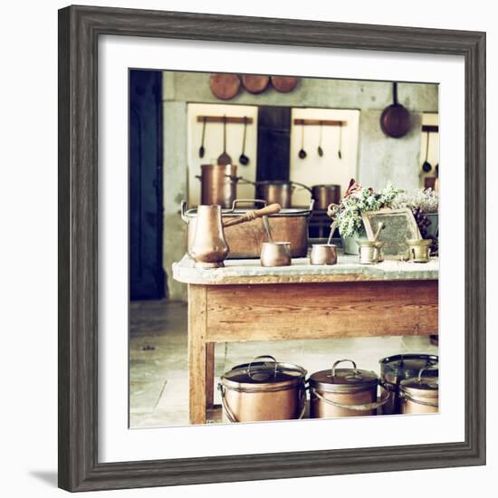 Welcome to Portugal Square Collection - Old Portuguese Kitchen II-Philippe Hugonnard-Framed Photographic Print