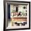 Welcome to Portugal Square Collection - Old Portuguese Kitchen II-Philippe Hugonnard-Framed Photographic Print