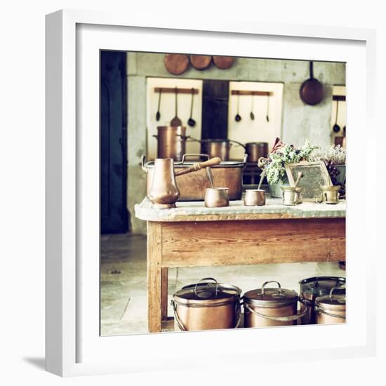 Welcome to Portugal Square Collection - Old Portuguese Kitchen II-Philippe Hugonnard-Framed Photographic Print