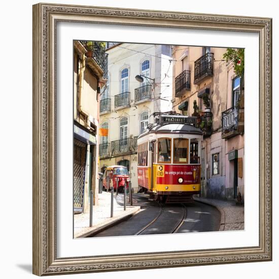 Welcome to Portugal Square Collection - Prazeres 28 Lisbon Tram-Philippe Hugonnard-Framed Photographic Print