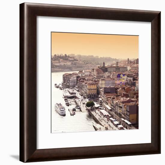 Welcome to Portugal Square Collection - The Douro River at Sunset - Porto-Philippe Hugonnard-Framed Photographic Print