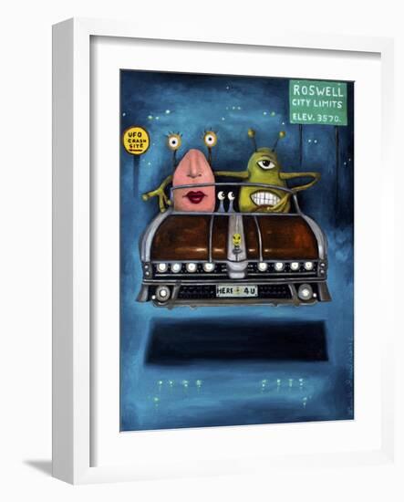 Welcome to Roswell-Leah Saulnier-Framed Giclee Print