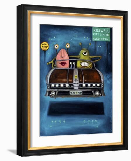 Welcome to Roswell-Leah Saulnier-Framed Giclee Print