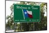 Welcome to Texas Sign-Paul Souders-Mounted Photographic Print