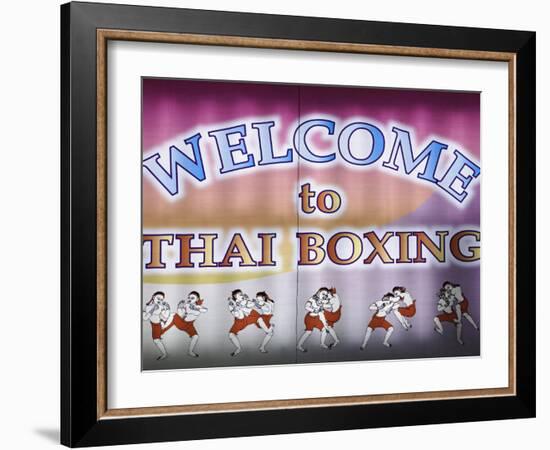 Welcome To Thai Boxing, Chiang Mai, Thailand-Adam Jones-Framed Photographic Print