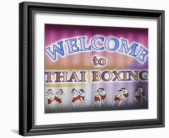 Welcome To Thai Boxing, Chiang Mai, Thailand-Adam Jones-Framed Photographic Print