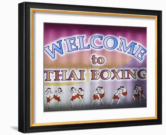 Welcome To Thai Boxing, Chiang Mai, Thailand-Adam Jones-Framed Photographic Print