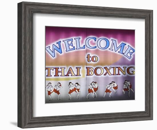 Welcome To Thai Boxing, Chiang Mai, Thailand-Adam Jones-Framed Photographic Print