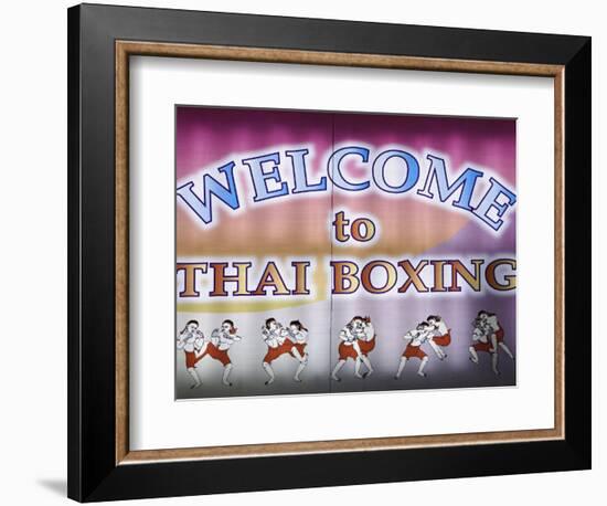 Welcome To Thai Boxing, Chiang Mai, Thailand-Adam Jones-Framed Photographic Print