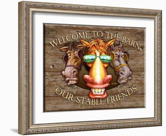 Welcome to the Barn-Nate Owens-Framed Giclee Print