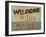 Welcome to the Cabin-Todd Williams-Framed Art Print