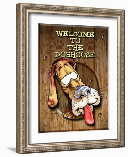 Welcome to the Dog House-Nate Owens-Framed Giclee Print