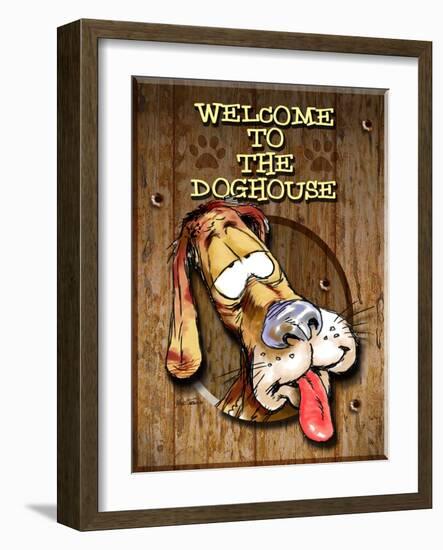 Welcome to the Dog House-Nate Owens-Framed Giclee Print